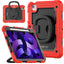 iPad Air 5 10.9 (2022) 5th Gen Gorilla Tech Armour Builder Survivor Protective Stand Case Red