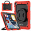 iPad 10.2 (2019) 7th Gen Gorilla Tech Armour Builder Survivor Protective Stand Case Red