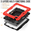 iPad Air 5 10.9 (2022) 5th Gen Gorilla Tech Armour Builder Survivor Protective Stand Case Red