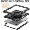 iPad Pro 12.9 (2022) 6th Gen Gorilla Tech Armour Builder Survivor Protective Stand Case Black