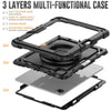 iPad Pro 11 (2022) 4th Gen Gorilla Tech Armour Builder Survivor Protective Stand Case Black