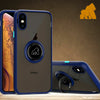 iPhone 15 Gorilla Tech Ring Shadow Case With 2 X Gorilla Glass Screen Protector, Ring Stand Silicone Rubber Ultra Slim Anti Scratch Rugged Full Edge Cover