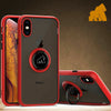 iPhone 15 Gorilla Tech Ring Shadow Case With 2 X Gorilla Glass Screen Protector, Ring Stand Silicone Rubber Ultra Slim Anti Scratch Rugged Full Edge Cover