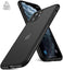 Gorilla Tech Case for iPhone XS and iPhone X Case With Tempared Glass Translucent Matte Back Screen Protector, Flexible Soft Edges Case, Shock Absorption Cover - Black For iPhone 10 10S