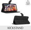 Apple iPhone 6S Plus and iPhone 6 Plus Designer Case Slim Leather Flip Cover Stand by Gorilla Tech Brand Protective Magnetic Closing Designer Cover All Round 3D Full Protection Black Colour