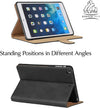 Gorilla Tech Apple iPad Air 2 Genuine Luxury Executive Leather Case Smart Protective Designer Cover with Stand for Air 2nd Gen Model A1566 A1567 Protect with Style Series Black Leather Retail Packing