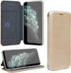 Gorilla Tech UK iPhone XS Max 6.5" PU Leather Case and Screen Protector Tempered Glass Wallet ID Card Holder Magnetic Closure Stand Curved Slim Flip Cover Black
