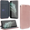 Gorilla Tech UK iPhone XS Max 6.5" PU Leather Case and Screen Protector Tempered Glass Wallet ID Card Holder Magnetic Closure Stand Curved Slim Flip Cover Black