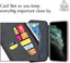 Gorilla Tech UK iPhone XS Max 6.5" PU Leather Case and Screen Protector Tempered Glass Wallet ID Card Holder Magnetic Closure Stand Curved Slim Flip Cover Black