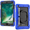 iPad 9.7 (2017) 5th Gen Gorilla Tech Armour Builder Survivor Protective Stand Case Blue