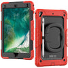 iPad 9.7 (2017) 5th Gen Gorilla Tech Armour Builder Survivor Protective Stand Case Red