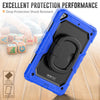 iPad 10.2 (2021) 9th Gen Gorilla Tech Armour Builder Survivor Protective Stand Case Blue