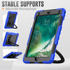 iPad 9.7 (2017) 5th Gen Gorilla Tech Armour Builder Survivor Protective Stand Case Blue