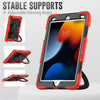 iPad 10.2 (2021) 9th Gen Gorilla Tech Armour Builder Survivor Protective Stand Case Red