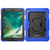 iPad 9.7 (2018) 6th Gen Gorilla Tech Armour Builder Survivor Protective Stand Case Blue