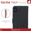 Gorilla Tech 2-in-1 Detachable Wallet Case iPhone 14 Flip Cover Black - Premium Leather 2 in 1 Folio Book Magnetic for the Original Apple iPhone 14 - Magnetic Cover