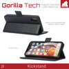 Gorilla Tech 2-in-1 Detachable Wallet Case iPhone 12 Flip Cover Black - Premium Leather 2 in 1 Folio Book Magnetic for the Original Apple iPhone 12 - Magnetic Cover