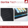 Gorilla Tech 2-in-1 Detachable Wallet Case iPhone 15 Flip Cover Black - Premium Leather 2 in 1 Folio Book Magnetic for the Original Apple iPhone 15 - Magnetic Cover