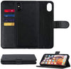 Gorilla Tech 2-in-1 Detachable Wallet Case iPhone 15 Pro Flip Cover Black - Premium Leather 2 in 1 Folio Book Magnetic for the Original Apple iPhone 15 Pro - Magnetic Cover