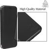 Gorilla Tech UK PU Leather Case For iPhone 14 Pro and 2 Screen Protector Tempered Glass [Wallet] [Card Holder] [ID Holder] [Card Slot] Magnetic Closure Stand Curved Ultra Slim Flip Cover Black