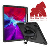 iPad Pro 12.9 (2022) 6th Gen Gorilla Tech Survivor Builder Protective Stand 360 Rotating Case Black