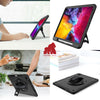 iPad Pro 12.9 (2022) 6th Gen Gorilla Tech Survivor Builder Protective Stand 360 Rotating Case Black