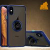 Gorilla Tech Defender iPhone XR Case and Screen Protector With Ring Stand 2 Tempered Glass Silicone Rubber Ultra Slim Anti Scratch Rugged Full Edge Cover 3-Pack