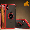 Gorilla Tech Defender iPhone XR Case and Screen Protector With Ring Stand 2 Tempered Glass Silicone Rubber Ultra Slim Anti Scratch Rugged Full Edge Cover 3-Pack