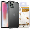 Gorilla Tech Case for iPhone 11 Case With Tempared Glass Translucent Matte Back Screen Protector, Flexible the otterbox Soft Edges Case, Shock Absorption Cover -Black