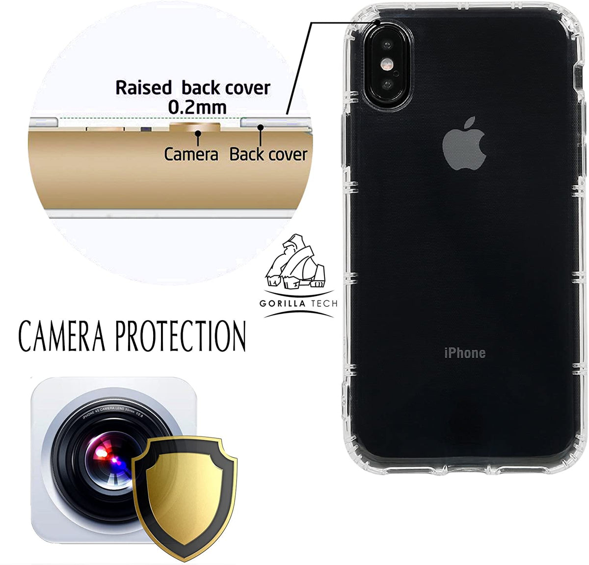 Back Cover Camera Case For Iphone X IPhone Luxury Iphone X/XS