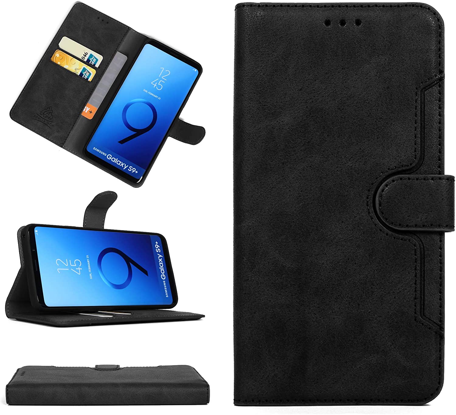 Gorilla Tech iPhone X/XS Leather Case, Premium Quality, Stand Wallet C