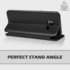 Gorilla Tech Galaxy S10E Flip Case 3D Curve Premium Designer Slim [RFID Blocking] [Shock Proof] [Card Slots] [Kickstand] Premium Genuine Wallet Flip Bumper - Black Colour