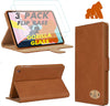 Gorilla Tech iPad Pro 12.9 3rd Generation (2018) Leather Case and 2 Screen Protector Magnetic Flip Stand Shockproof cover Protective 2-Pack Brown iPad Model A1876 A1895 A1983