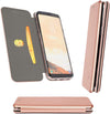 Gorilla Tech Galaxy J4 Plus (2018) Flip Case 3D Curve Premium Designer Slim [RFID Blocking] [Shock Proof] [Card Slots] [Kickstand] Premium Genuine Wallet Flip Bumper - Black Colour