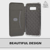 Gorilla Tech Galaxy S6 Edge Flip Case 3D Curve Premium Designer Slim [RFID Blocking] [Shock Proof] [Card Slots] [Kickstand] Premium Genuine Wallet Flip Bumper - Black Colour